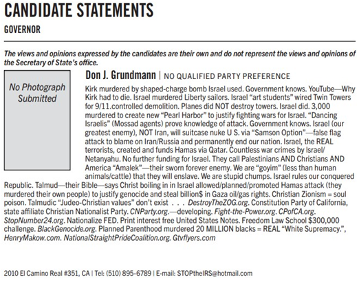 Candidate statement excerpt